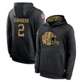 C.Browns #2 Shedeur Sanders Player Black Salute to Service Pullover Hoodies Limited Ldoa Stitched Jerseys