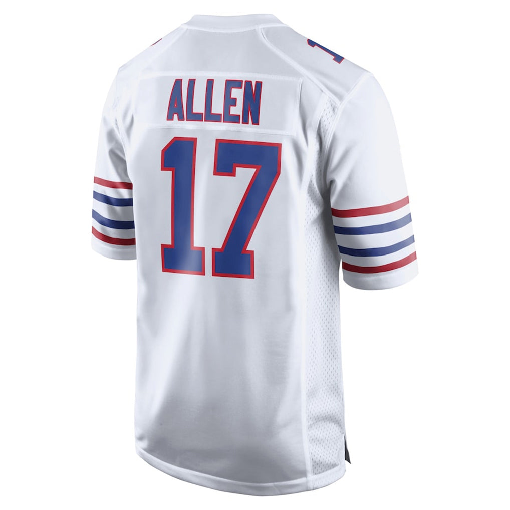 B.Bills #17 Josh Allen Player White Limited Game Ldoa Stitched Jerseys
