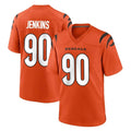 C.Bengals #90 Kris Jenkins Jr Player Orange Home Game Ldoa Stitched Jerseys