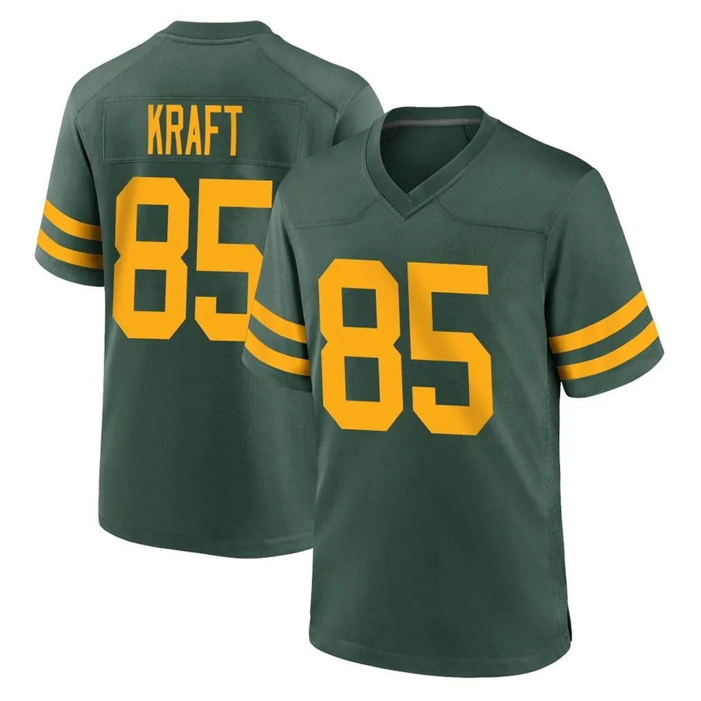 GB.Packers #85 Tucker Kraft Player Green Alternate Home Game Ldoa Stitched Jerseys