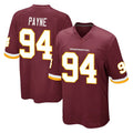 W.Commanders #94 Daron Payne Player Burgundy Team Color Home Game Ldoa Stitched Jerseys