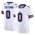 B.Bills #0 Keon Coleman Player White Vapor F.U.S.E. Jersey Limited Home Game Ldoa Stitched Jerseys