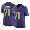 B.Ravens #71 Olaivavega Ioane Player Purple Vapor F.U.S.E. Limited Game Ldoa Stitched Jerseys