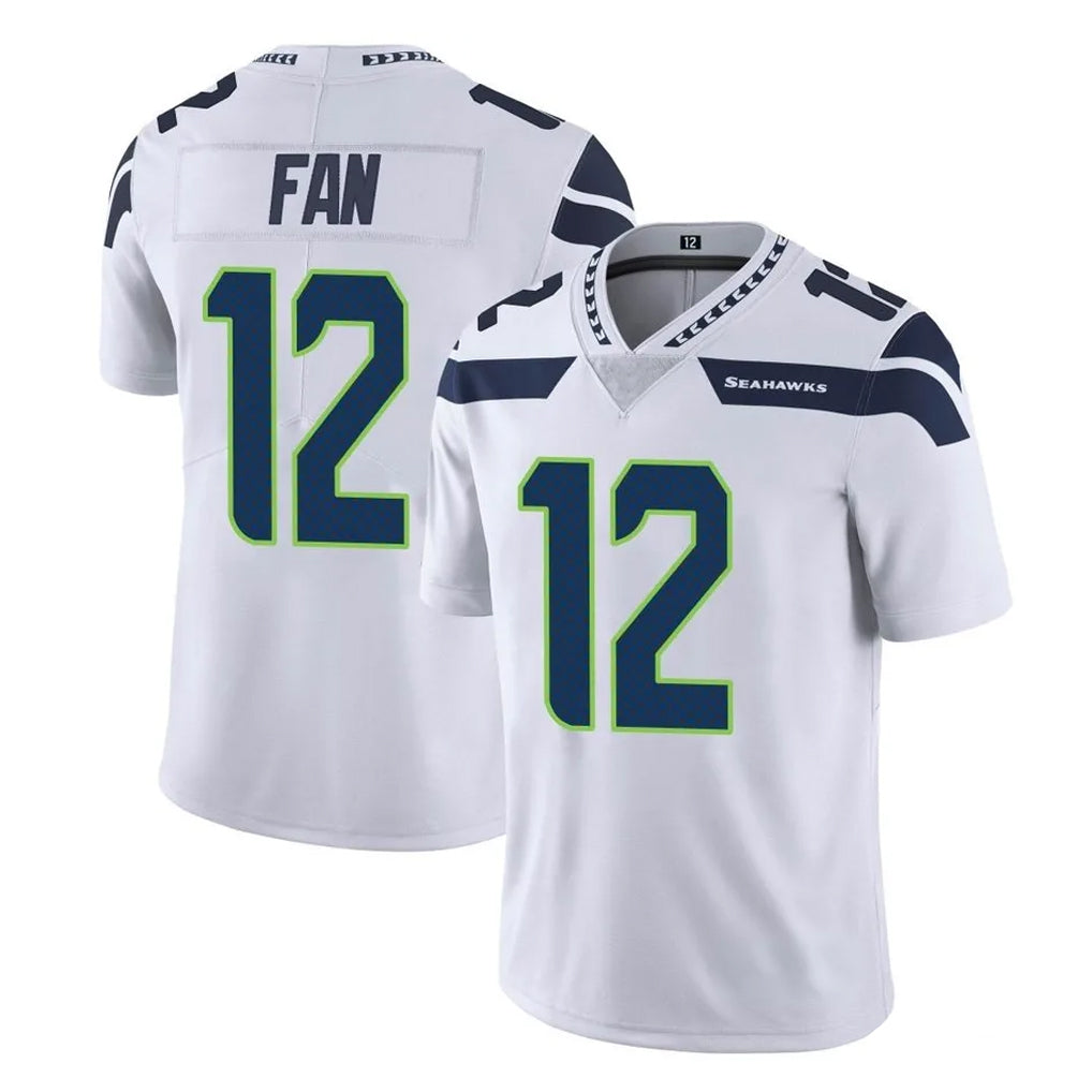 S.Seahawks #12 12th Fan Player White Limited Vapor Untouchable Home Game Ldoa Stitched Jerseys