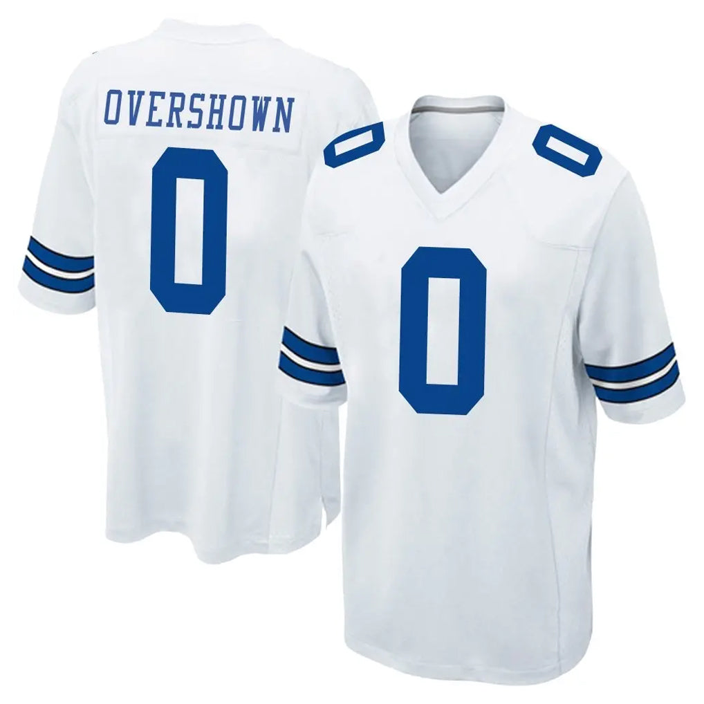 D.Cowboys #0 DeMarvion Overshown Player White Home Game Ldoa Stitched Jerseys