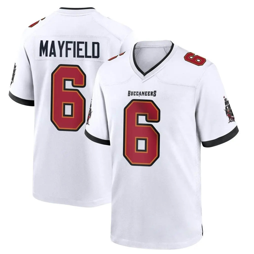 TB.Buccaneers #6 Baker Mayfield Player White Home Game Ldoa Stitched Jerseys