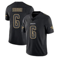 NO.Saints #6 Tyler Shough Player Black Impact Limited Home Game Ldoa Stitched Jerseys