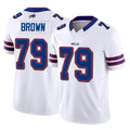 B.Bills #79 Spencer Brown Player White Vapor F.U.S.E. Jersey Limited Home Game Ldoa Stitched Jerseys