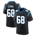 C.Panthers #68 Damien Lewis Player Black Limited Home Game Ldoa Stitched Jerseys