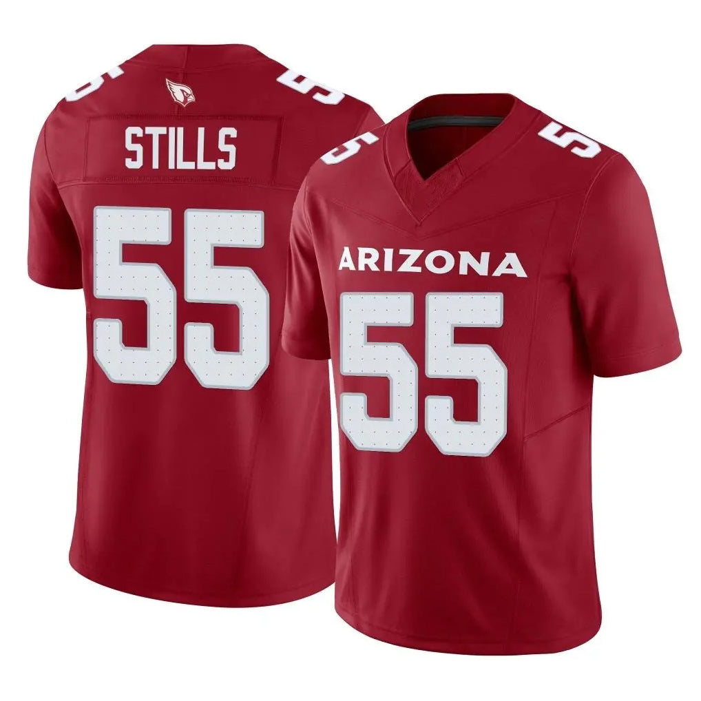 A.Cardinals #55 Dante Stills Player Cardinal Vapor F.U.S.E. Limited Home Game Ldoa Stitched Jerseys
