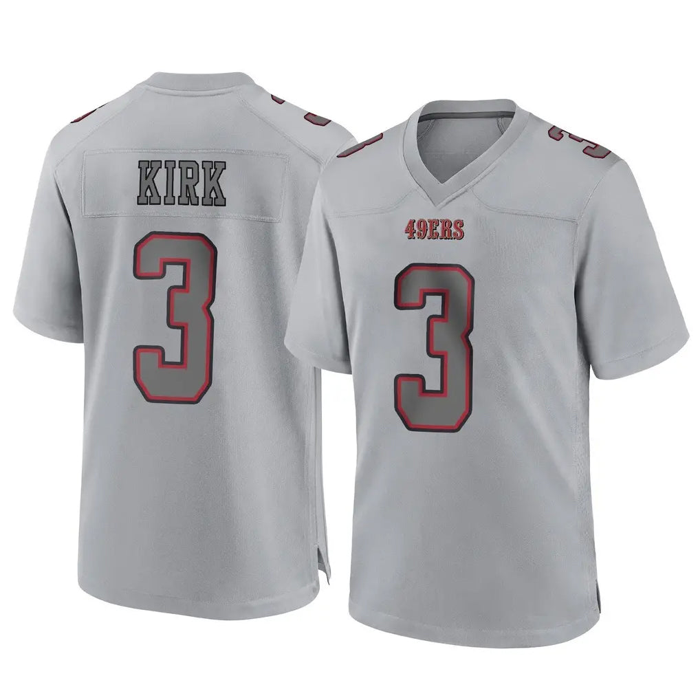 SF.49ers #3 Christian Kirk Player Gray Atmosphere Fashion Home Game Ldoa Stitched Jerseys