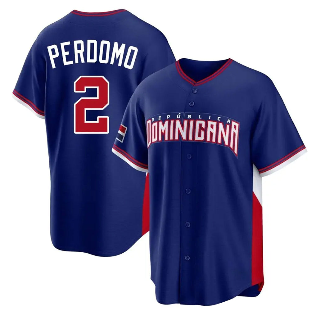 A.Diamondbacks #2 Geraldo Perdomo Player Royal 2026 World Classic Home Game Ldoa Stitched Jerseys