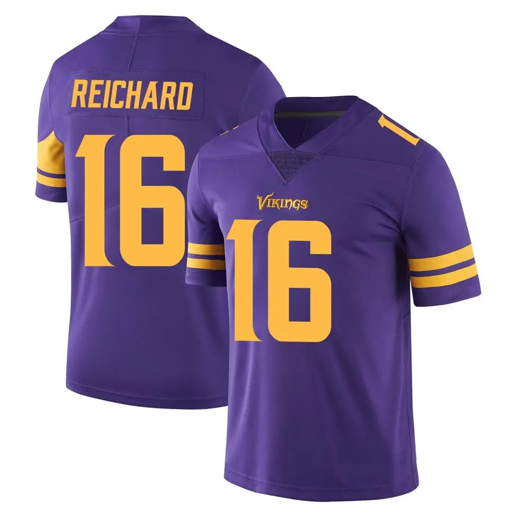 M.Vikings #16 Will Reichard Player Purple Limited Color Rush Home Game Ldoa Stitched Jerseys