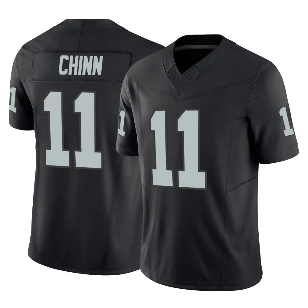 LV.Raiders #11 Jeremy Chinn Player Black Limited Vapor F.U.S.E. Home Game Ldoa Stitched Jerseys