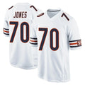 C.Bears #70 Braxton Jones Player White Home Game Ldoa Stitched Jerseys