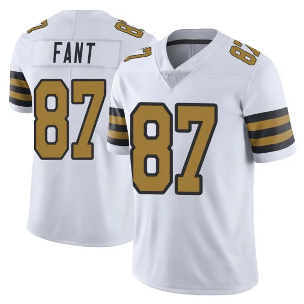 NO.Saints #87 Noah Fant Player White Limited Color Rush Home Game Ldoa Stitched Jerseys