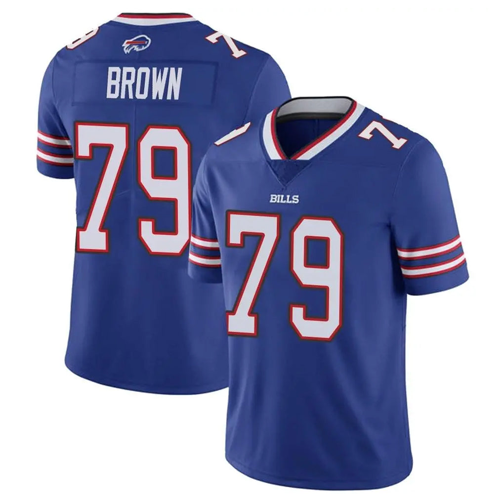 B.Bills #79 Spencer Brown Player Royal Vapor Untouchable Limited Ldoa Stitched Jerseys