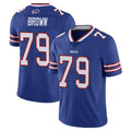B.Bills #79 Spencer Brown Player Royal Vapor Untouchable Limited Xdoa Stitched Jerseys