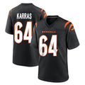 C.Bengals #64 Ted Karras Player Black Home Game Ldoa Stitched Jerseys