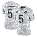 LA.Rams #5 Kamren Kinchens Player Arctic Camo Salute To Service Limited Game Ldoa Stitched Jerseys