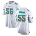 M.Dolphins #55 Aaron Brewer Player White Limited Home Game Ldoa Stitched Jerseys