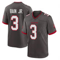 TB.Buccaneers #3 Rueben Bain Jr. Player Pewter Alternate Home Game Ldoa Stitched Jerseys
