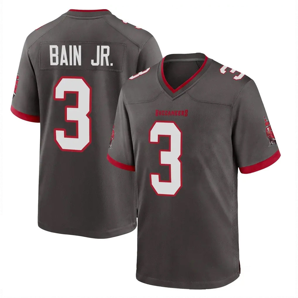 TB.Buccaneers #3 Rueben Bain Jr. Player Pewter Alternate Home Game Ldoa Stitched Jerseys