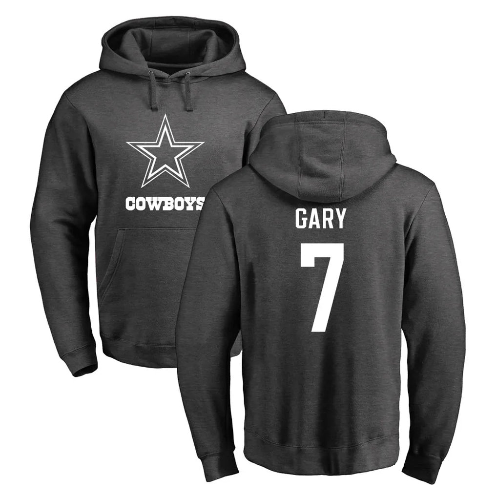 D.Cowboys #7 Rashan Gary Player Ash One Color Pullover Hoodie Limited Ldoa Stitched Jerseys