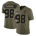 H.Texans #98 Sheldon Rankins Player Olive 2025 Salute To Service Limited Game Ldoa Stitched Jerseys