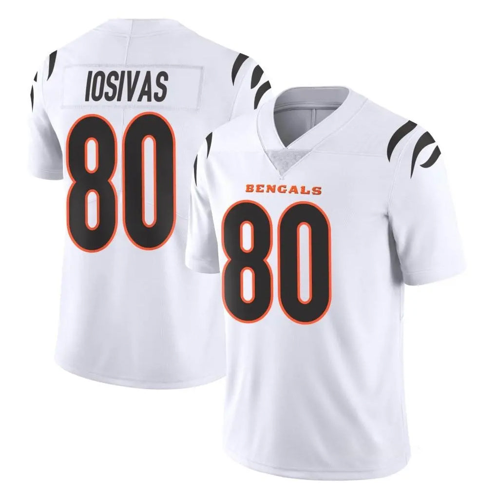 C.Bengals #80 Andrei Iosivas Player White Vapor Untouchable Limited Home Game Ldoa Stitched Jerseys