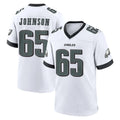 P.Eagles #65 Lane Johnson Player White Game Home Ldoa Stitched Jerseys