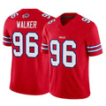 B.Bills #96 Deone Walker Player Red Vapor F.U.S.E. Jersey Limited Home Game Xdoa Stitched Jerseys