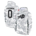 B.Bills #0 Keon Coleman Player Arctic Camo Salute to Service Hoodies Ldoa Stitched Jerseys