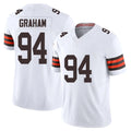 C.Browns #94 Mason Graham Player White Vapor F.U.S.E. Limited Home Game Ldoa Stitched Jerseys