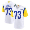 LA.Rams #73 Steve Avila Player White Home Game Ldoa Stitched Jerseys