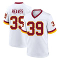 W.Commanders #39 Jeremy Reaves Player White Home Game Ldoa Stitched Jerseys