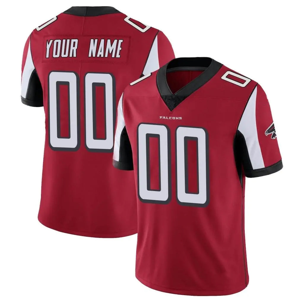 Custom A.Falcons Red Color Vapor Untouchable Limited Home Game Any Name & Numbers Ldoa Stitched Jerseys