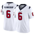 H.Texans #6 Reed Blankenship Player White Limited Vapor F.U.S.E. Home Game Ldoa Stitched Jerseys