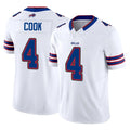 B.Bills #4 James Cook III Player White Vapor F.U.S.E. Limited Ldoa Stitched Jerseys