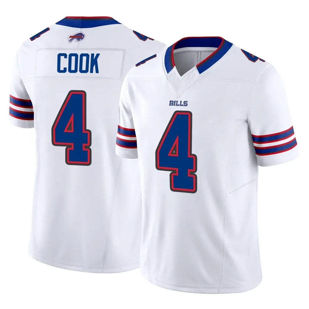 B.Bills #4 James Cook III Player White Vapor F.U.S.E. Limited Ldoa Stitched Jerseys