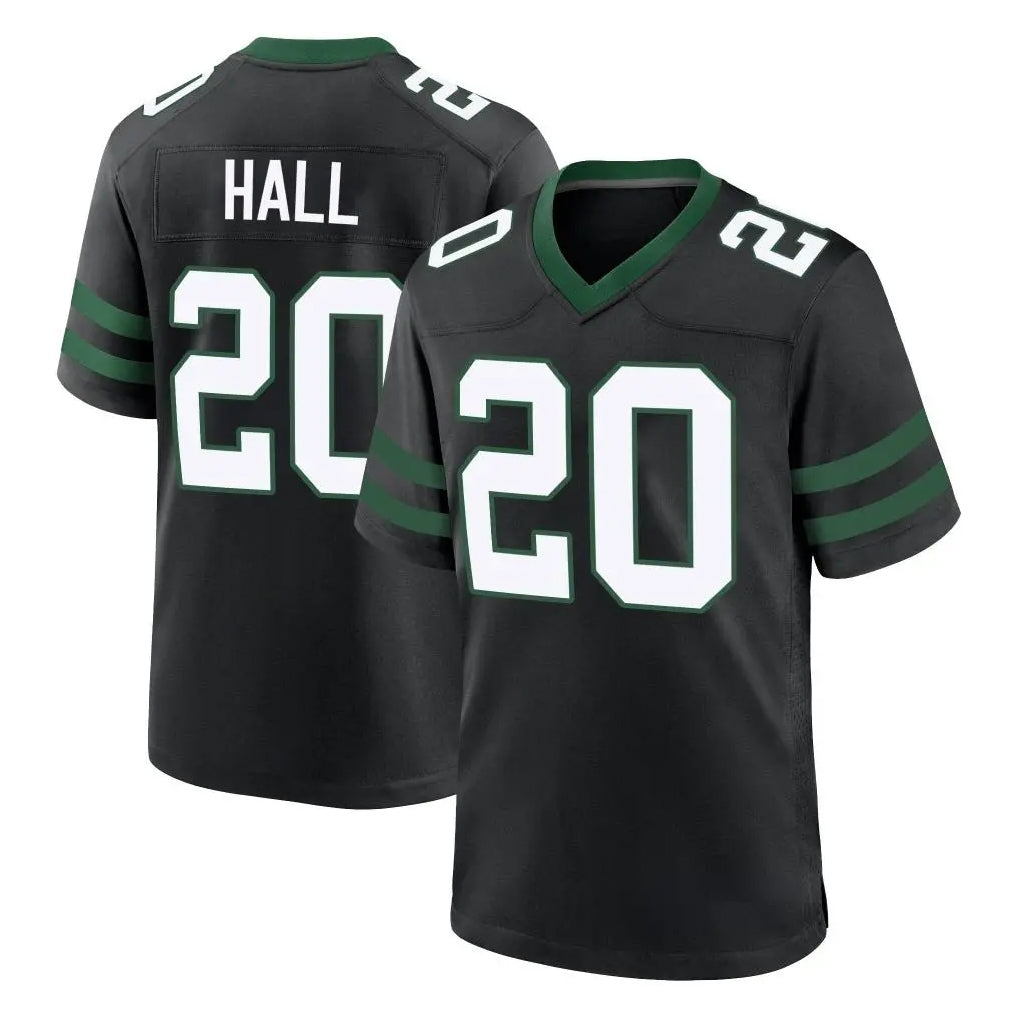 NY.Jets #20 Breece Hall Player Black Legacy Home Game Ldoa Stitched Jerseys
