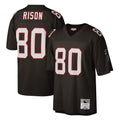 A.Falcons #80 Andre Rison Player Mitchell & Ness Black 1992 Legacy Ldoa Stitched Jerseys