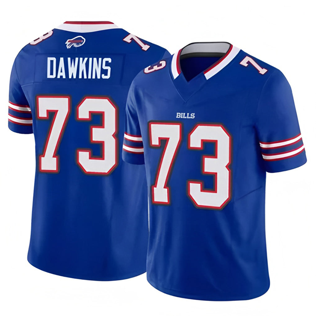 B.Bills #73 Dion Dawkins Player Royal Vapor F.U.S.E. Limited Ldoa Stitched Jerseys