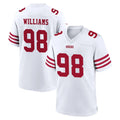 SF.49ers #98 Mykel Williams Player White Game Home Ldoa Stitched Jerseys
