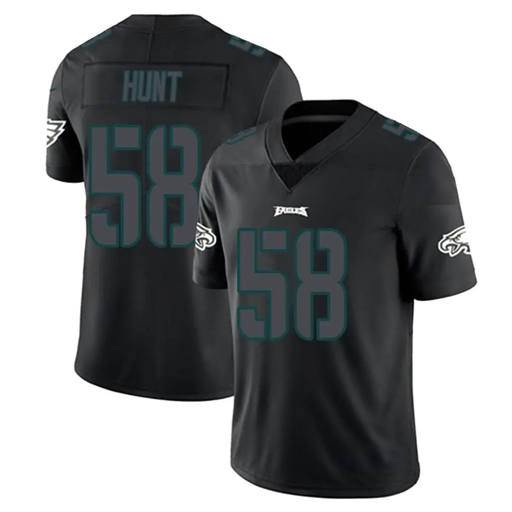 P.Eagles #58 Jalyx Hunt Player Limited Black Impact Home Game Ldoa Stitched Jerseys
