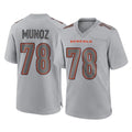 C.Bengals #78 Anthony Munoz Player Gray Atmosphere Fashion Game Ldoa Stitched Jerseys