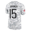 C.Bears #15 Rome Odunze Player Arctic Camo Salute to Service Limited Ldoa Stitched Jerseys