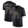 NO.Saints #71 Kelvin Banks Jr. Player Black Impact Limited Home Game Ldoa Stitched Jerseys