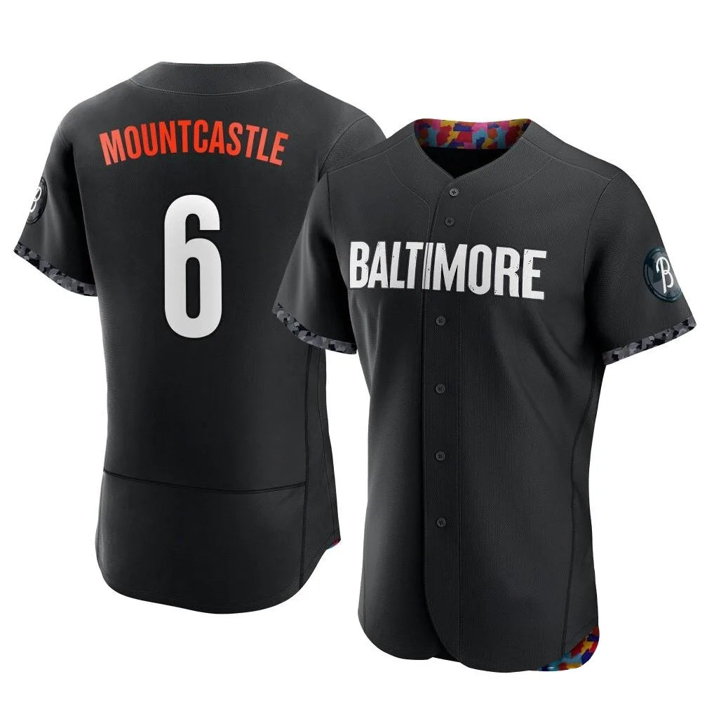 B.Orioles #6 Ryan Mountcastle Player Black City Connect Limited Elite Home Game Ldoa Stitched Jerseys