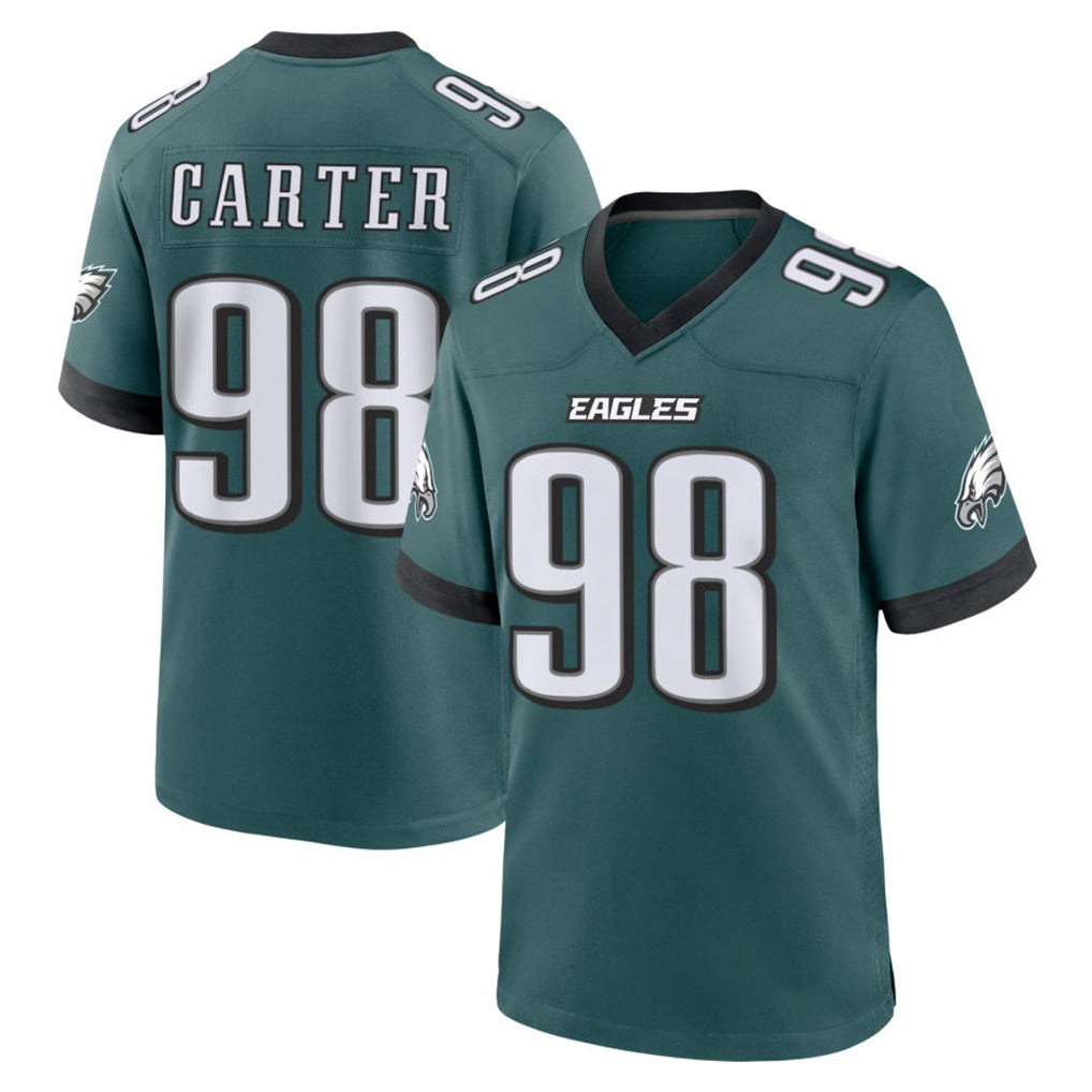 P.Eagles #98 Jalen Carter Player Green Home Game Ldoa Stitched Jerseys